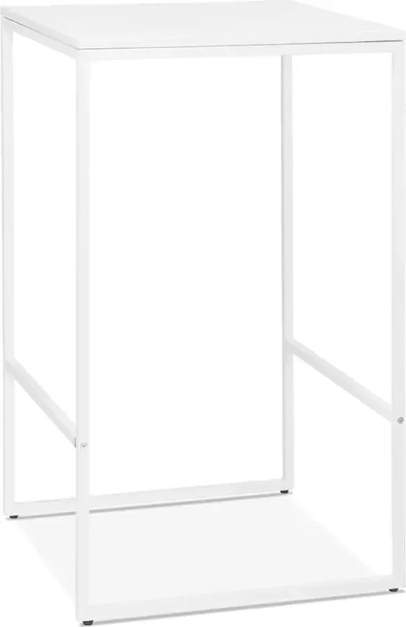 Alterego Design Alterego Hoge witte industriële 'ORTOS' tafel