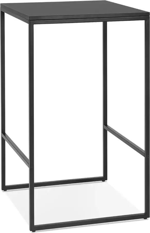 Alterego Design Alterego Hoge zwarte industriële 'ORTOS' tafel