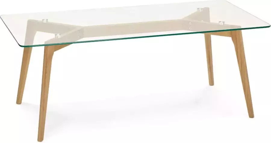 Alterego Design Alterego Lage design salontafel 'MOLY' van glas