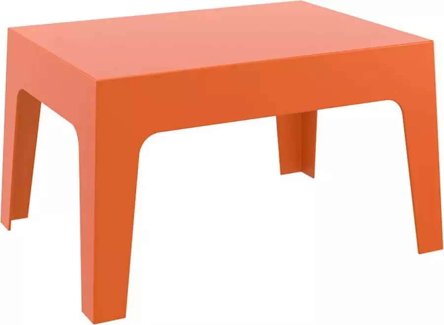 Alterego Design Alterego Lage oranje tafel 'MARTO' uit kunststof
