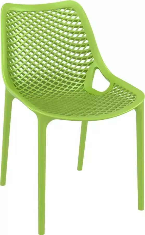Alterego Design Alterego Moderne groene stoel 'BLOW' uit kunststof
