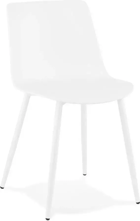 Alterego Design Alterego Moderne keukenstoel 'BRENDA' wit