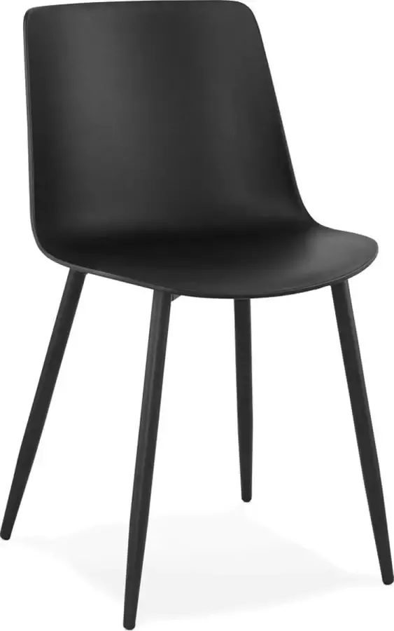 Alterego Design Alterego Moderne keukenstoel 'BRENDA' zwart