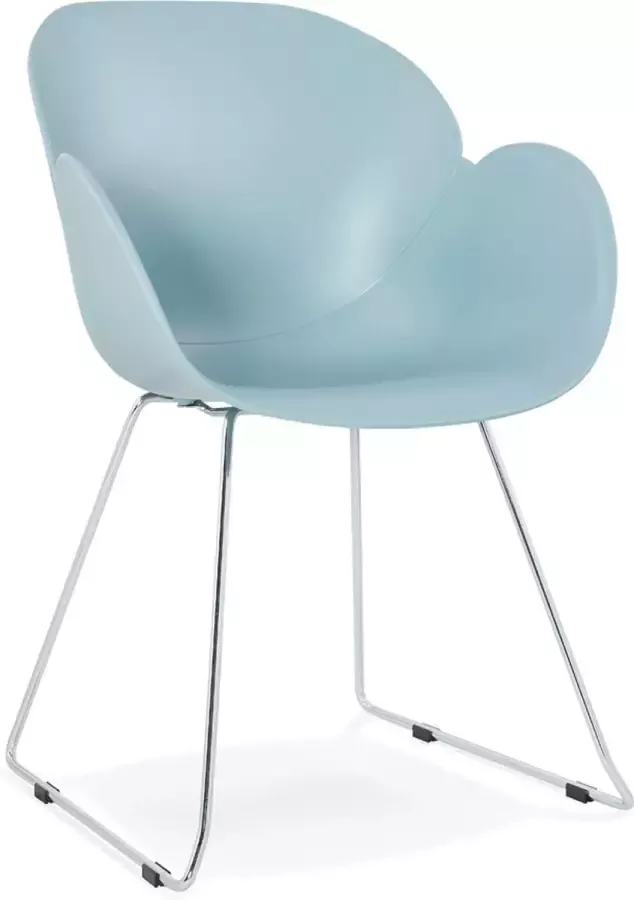 Alterego Design Alterego Moderne stoel 'NEGO' blauw van kunststof