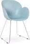 Alterego Design Alterego Moderne stoel 'NEGO' blauw van kunststof - Thumbnail 2