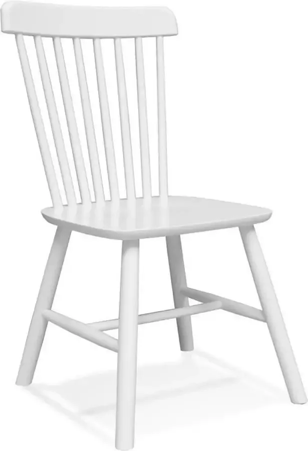 Alterego Design Alterego Montana Eetkamerstoel Hout Wit