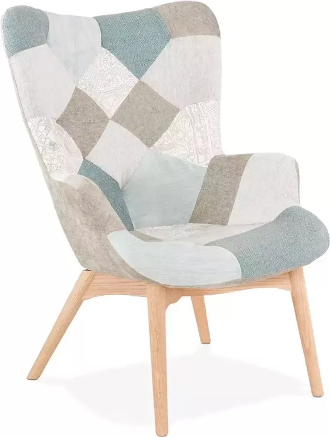 Alterego Design Alterego Oorfauteuil loungemodel 'DAMIAN' in Scandinavische stijl