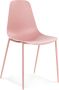 Alterego Design Alterego Roze stoel 'FELIZ' van kunststof en metaal voor binnen buiten - Thumbnail 2