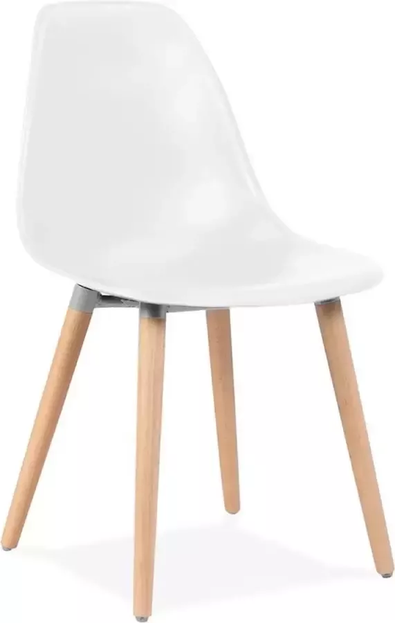 Alterego Design Alterego Scandinavische design stoel 'GLORIA' wit