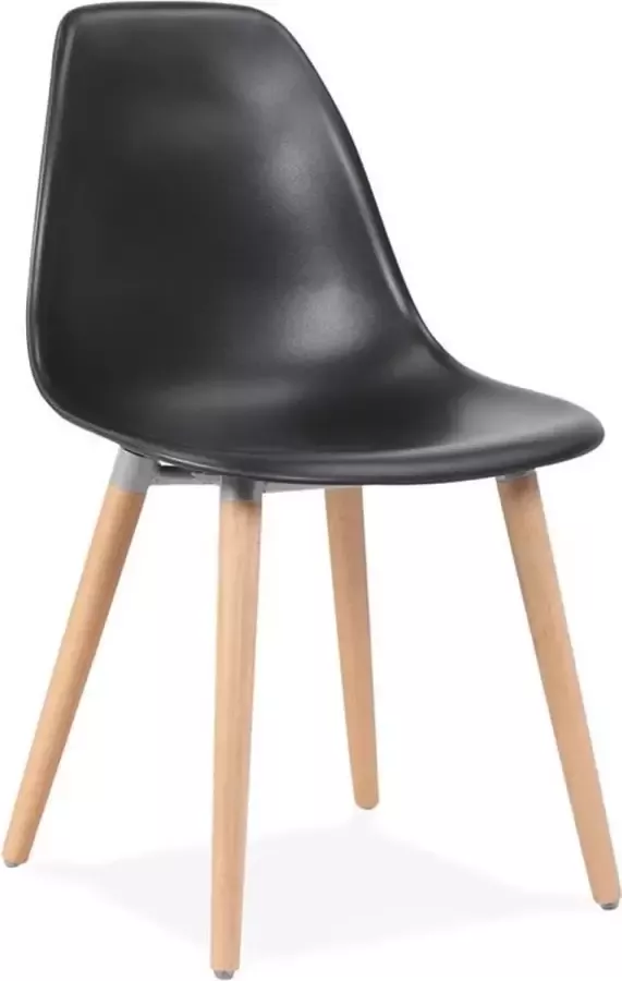 Alterego Design Alterego Scandinavische design stoel 'GLORIA' zwart
