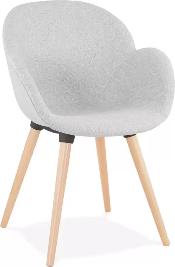 Alterego Design Alterego TAPIOCA Scandinavische design stoel Grijs 59 5x59x84 5 cm