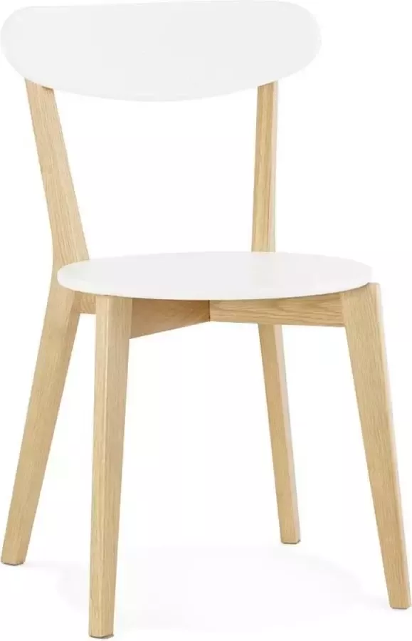 Alterego Design Alterego Scandinavische stoel 'DADY' wit design