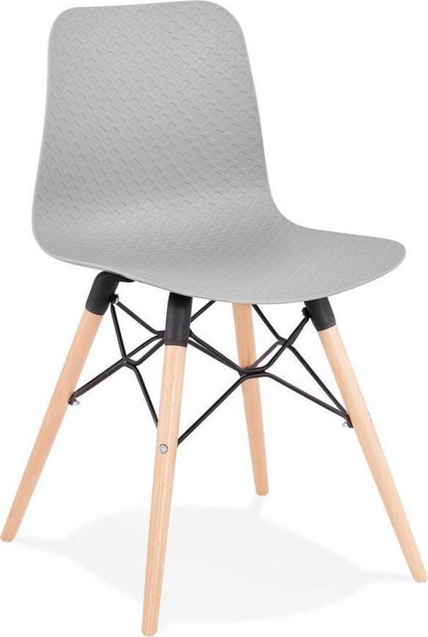 Alterego Design Alterego Scandinavische stoel 'TONIC' grijs design