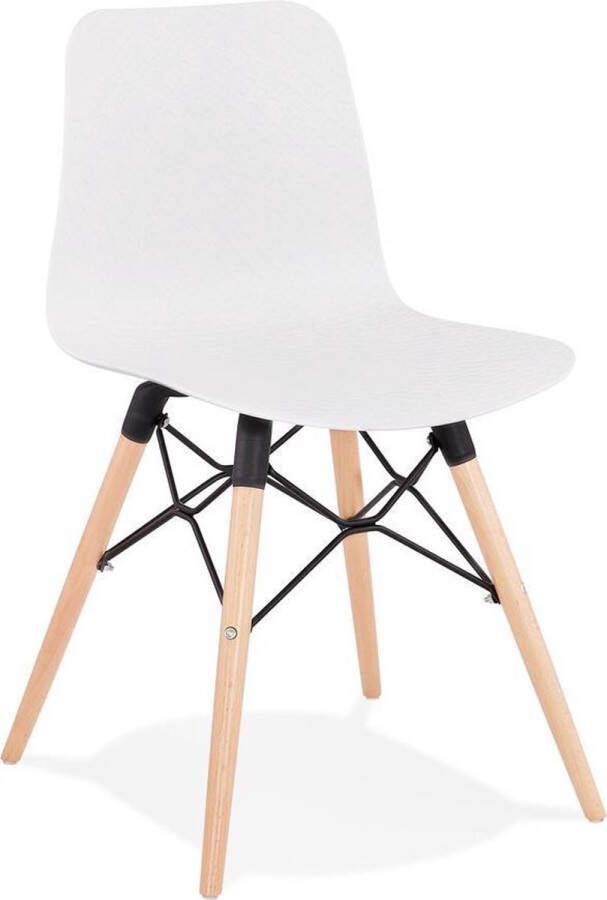 Alterego Design Alterego Scandinavische stoel 'TONIC' wit design