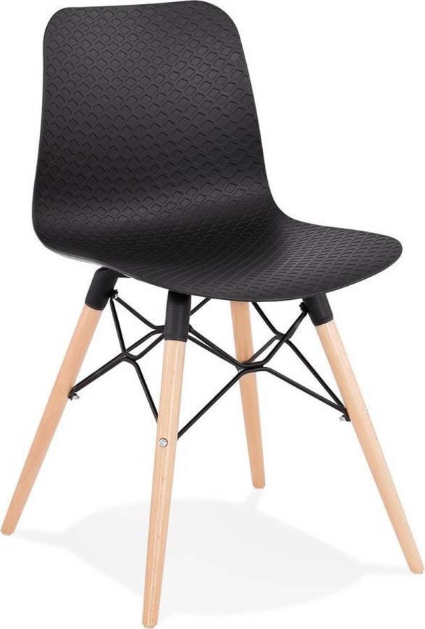 Alterego Design Alterego Scandinavische stoel 'TONIC' zwart design
