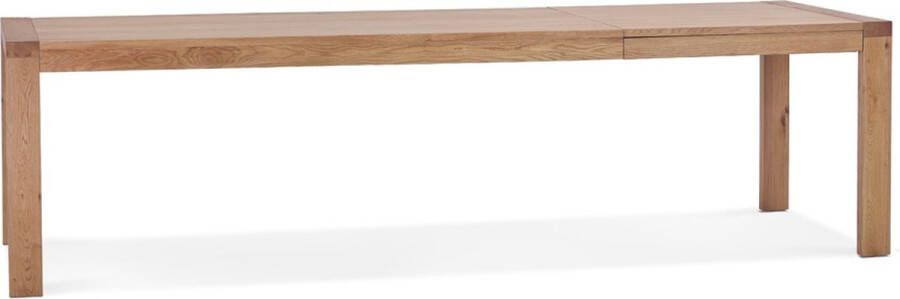 Alterego Design Alterego Table de salle à manger extensible 'EXTENSA' en Chêne massif 200(280)x100 cm