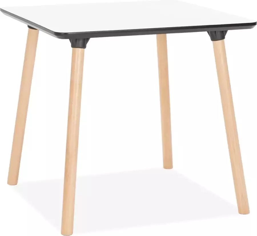 Alterego Design Alterego Wit vierkant tafeltje 'SEVEN
