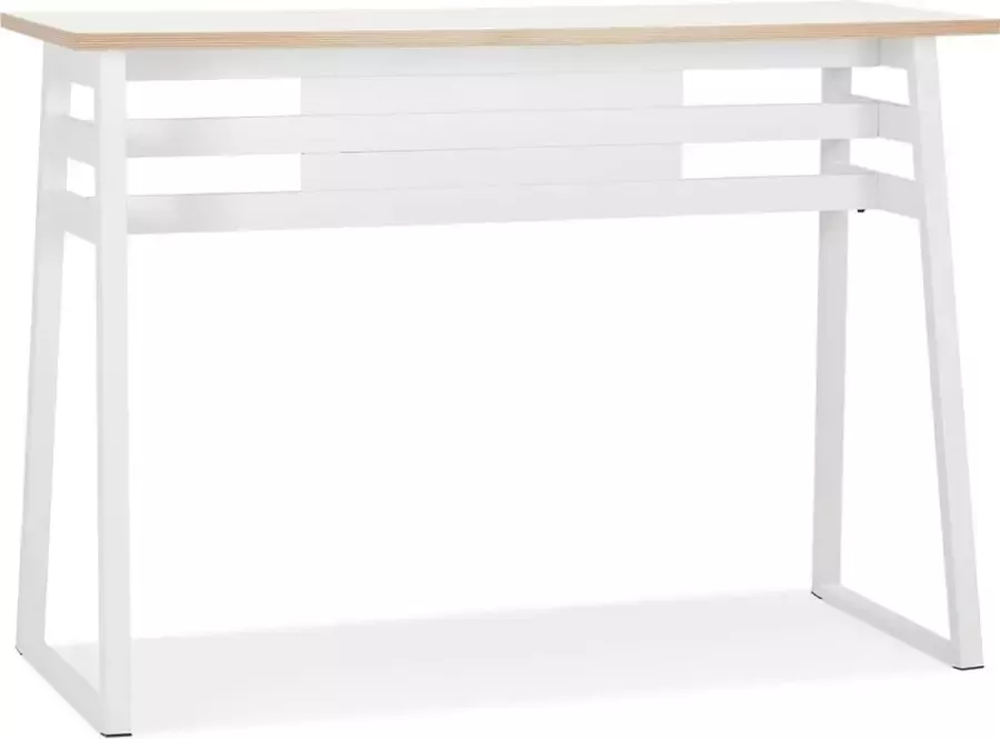 Alterego Design Alterego Witte hoge bartafel 'NIKI' 150x60 cm