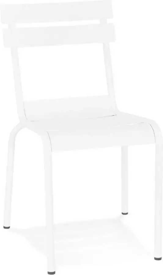 Alterego Design Alterego Witte metalen design stoel 'ROMEO' stapelbaar