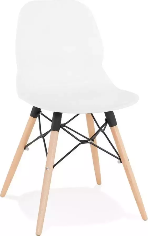 Alterego Design Alterego EPIK Scandinavische stoel Wit 49x47x83 cm