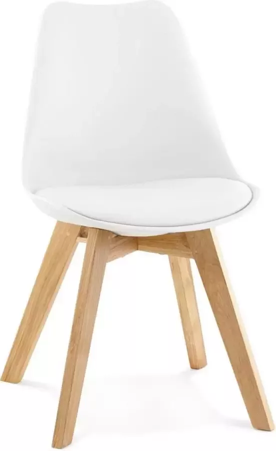 Alterego Design Alterego TEKI Moderne stoel Wit 56x48x83 cm