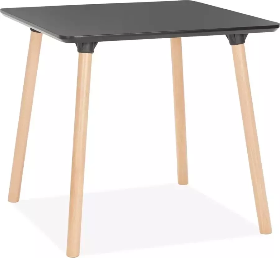 Alterego Design Alterego Zwart vierkant tafeltje 'SEVEN