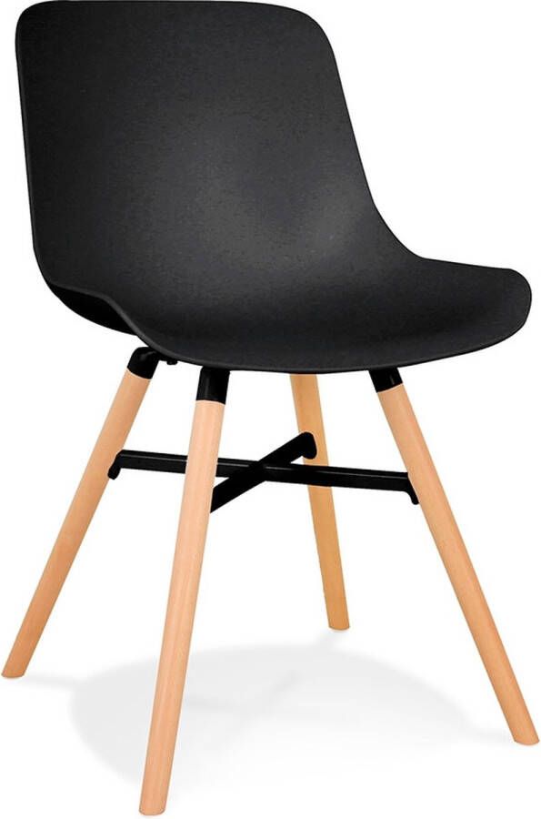 Alterego Design Alterego GLADYS Design stoel Zwart 55x48x81 cm