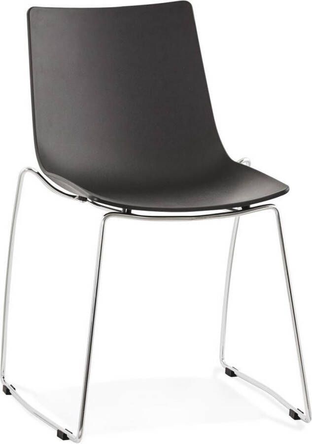 Alterego Design Alterego Zwarte design stoel 'TRENO' in kunststof