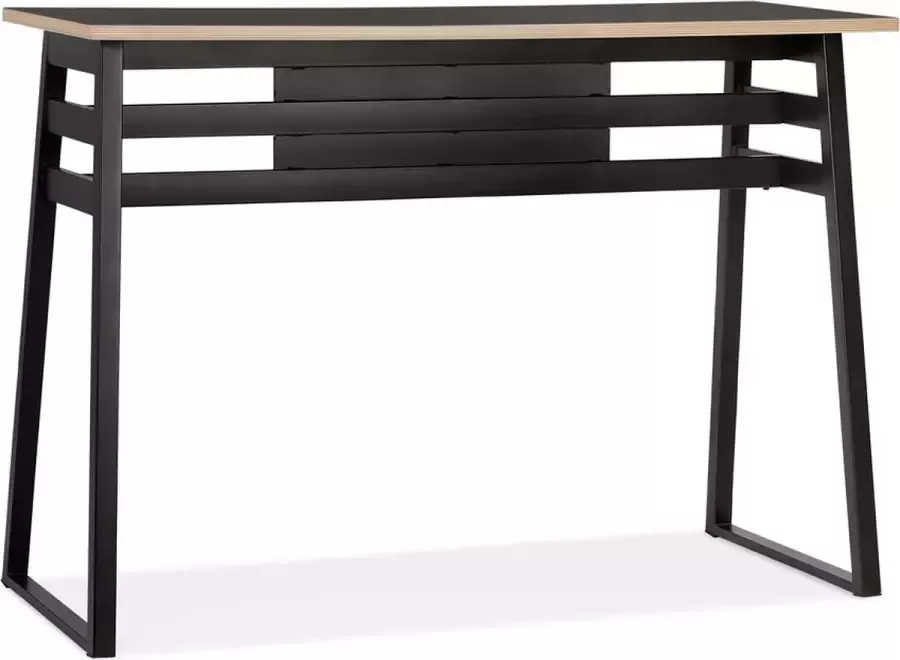 Alterego Design Alterego Zwarte hoge bartafel 'NIKI' 150x60 cm