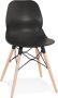 Alterego Design Alterego Zwarte moderne Scandinavische stoel 'EPIK - Thumbnail 1