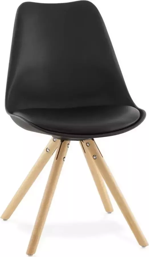 Alterego Design Alterego GOUJA Scandinavische stoel Zwart 56x48x83 cm