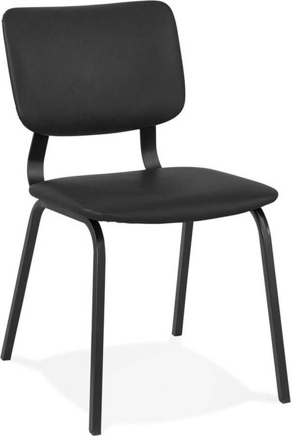 Alterego Design Alterego Zwarte vintage stoel 'MELODY