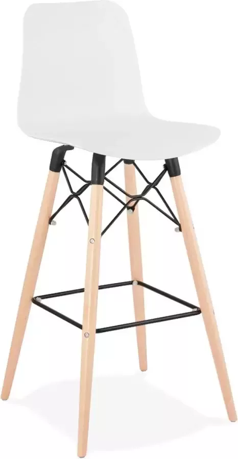 Alterego Design barkruk 'MOZAIK' wit Scandinavische stijl