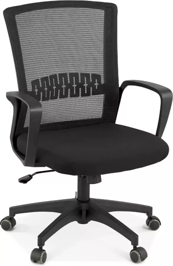 Alterego Design bureaustoel 'VOODOO' van zwarte stof