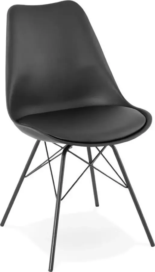 Alterego Byblos Design Stoel Zwart Industrieel Design 55x45x83 cm - Foto 2