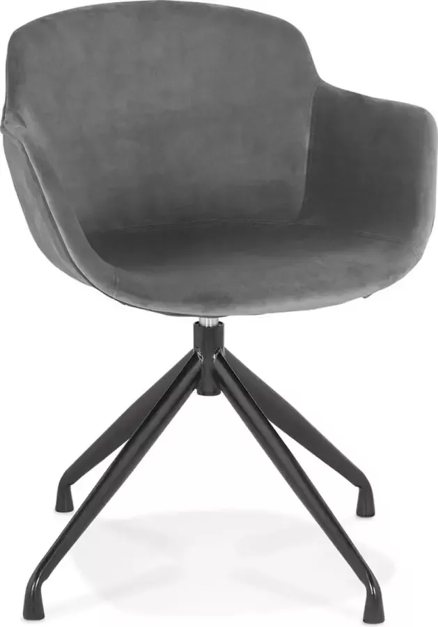 Alterego Design Alterego GRAPIN Stoel met armleuningen Grijs 59x54x80 cm