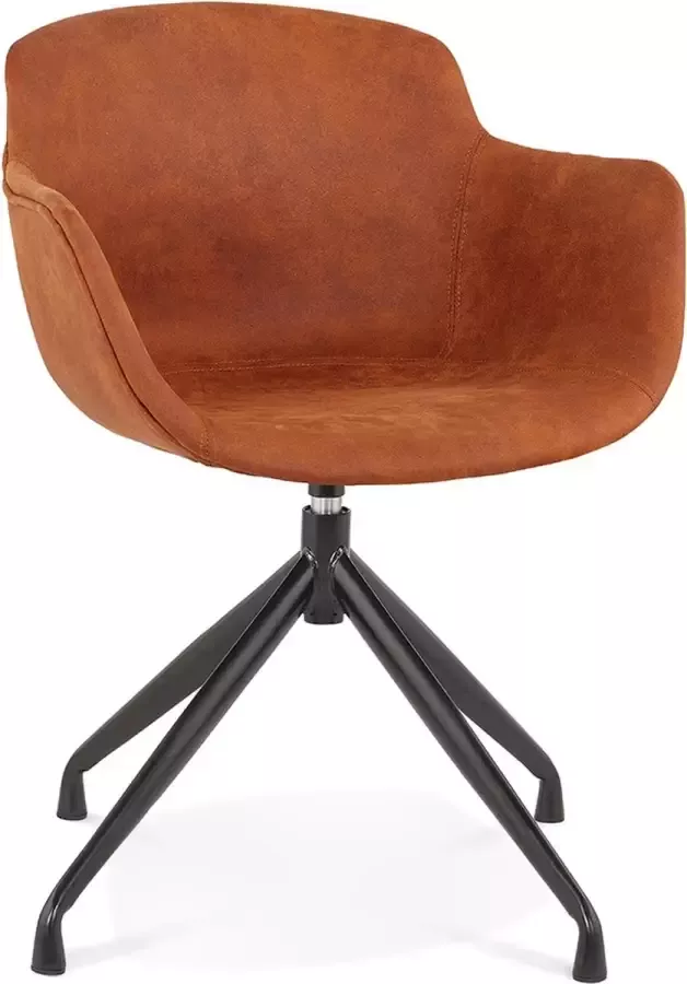 Alterego Design Alterego SOUND Stoel met armleuningen Bruin 59x54x80 cm