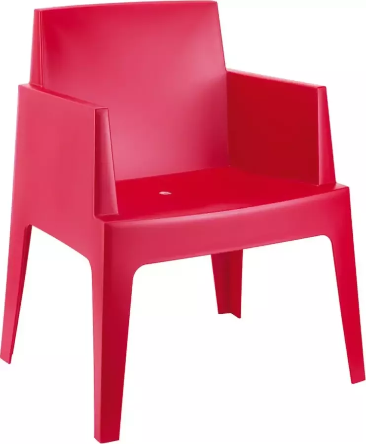 Alterego Design Alterego PLEMO Design stoel Rood 66x55x80 cm