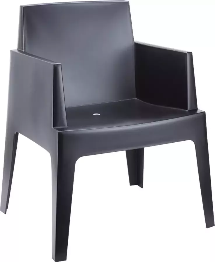 Alterego Design stoel 'PLEMO' zwart