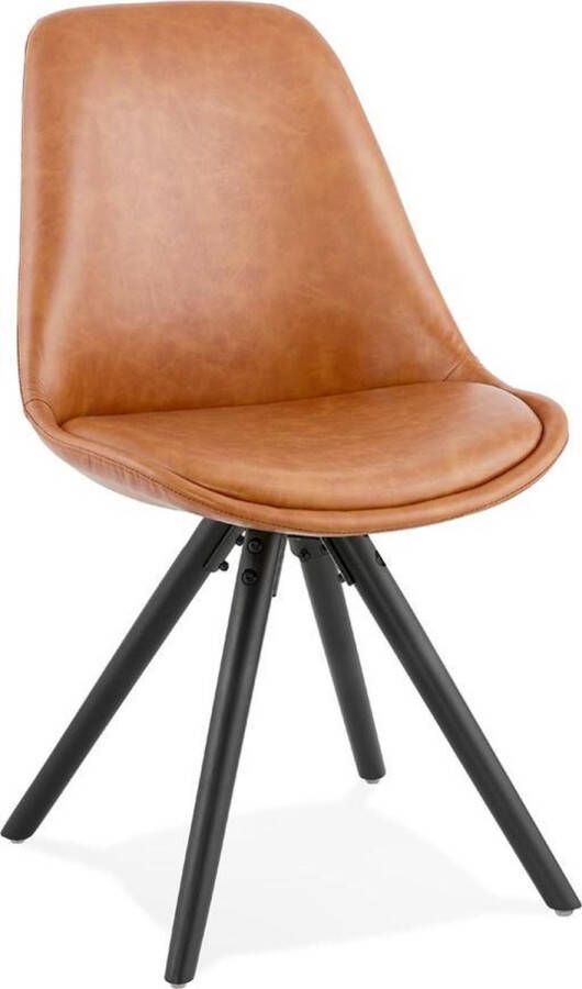 Alterego Design stoel 'STREET' bruin industriële stijl
