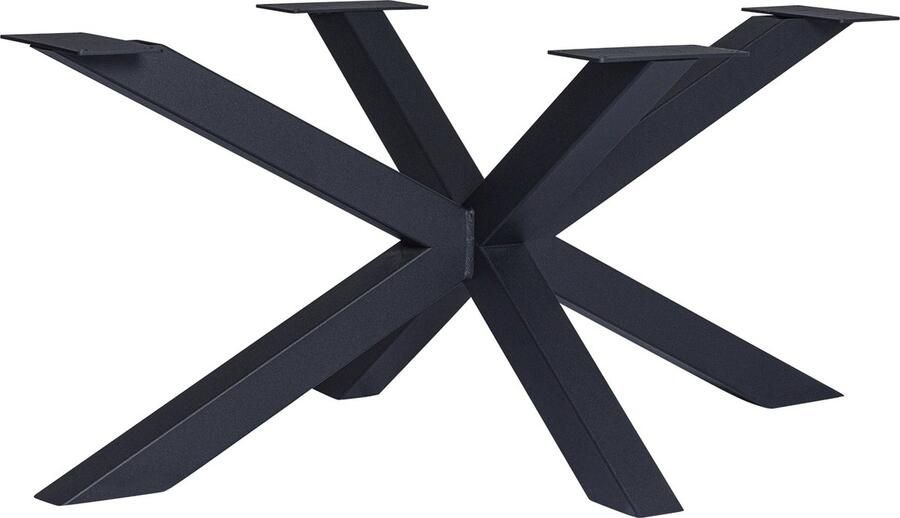 Amaze Living Matrix Tafelpoot Spinpoot (LxBxH) 140x70x72cm (koker 10x10cm) Mat zwart