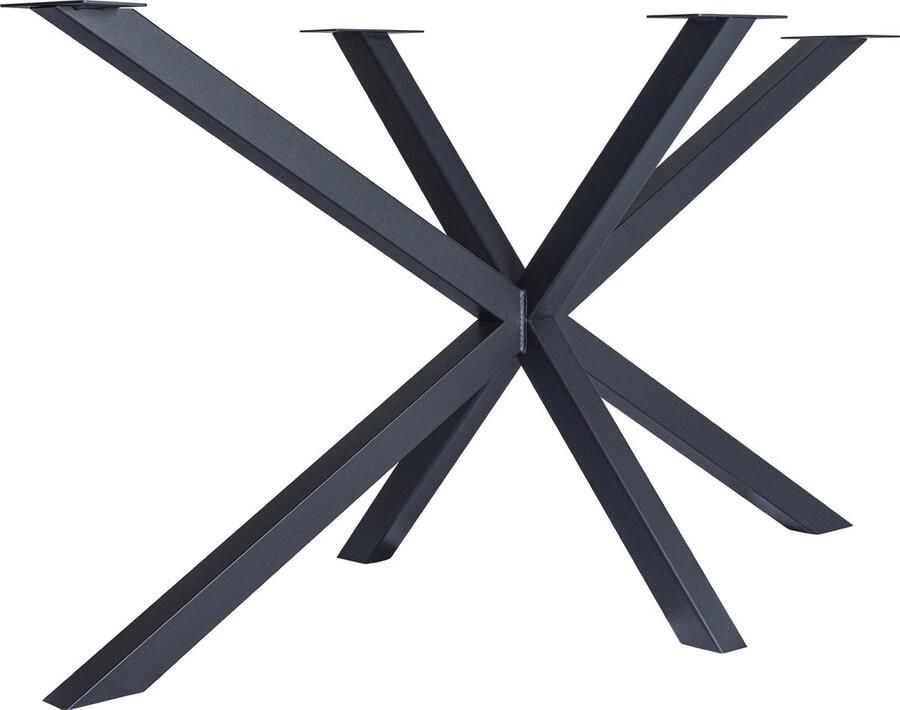 Amaze Living Matrix Tafelpoot Spinpoot (LxBxH) 140x70x74cm (koker 5x5cm) Mat zwart