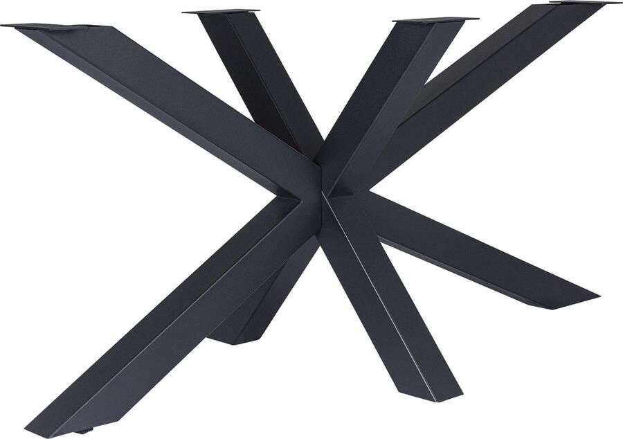 Amaze Living Matrix -Tafelpoot Spinpoot (LxBxH) 160x70x72cm (koker 10x10cm) Mat zwart