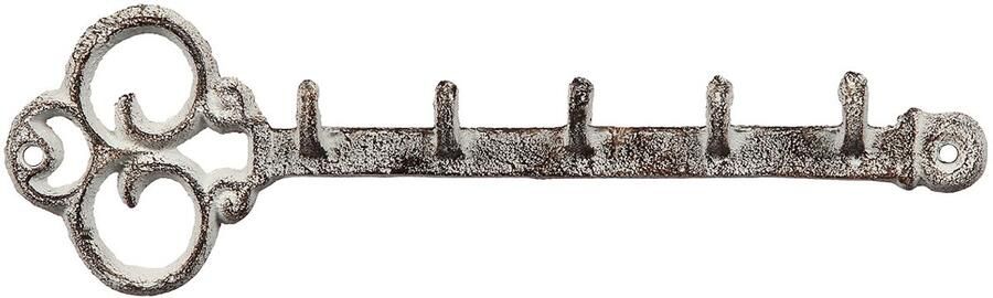 Ambiente Haus Gietijzeren kapstok sleutel 25cm Haakrek sleutelrek wandhaak - Foto 2