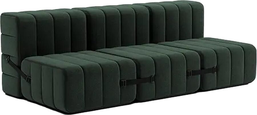 AMBIVALENZ modulaire bank curt – 6 modules – donker groen