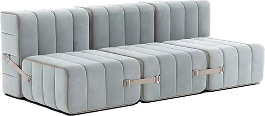 AMBIVALENZ modulaire bank curt 6 modules – licht blauw