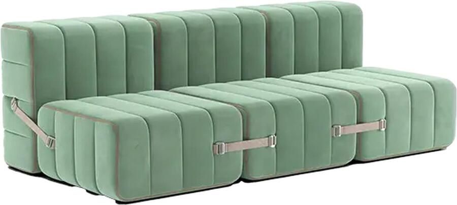 AMBIVALENZ modulaire bank curt 6 modules licht groen