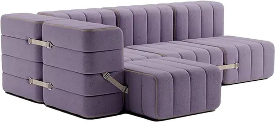 AMBIVALENZ modulaire bank curt – 9 modules – lila