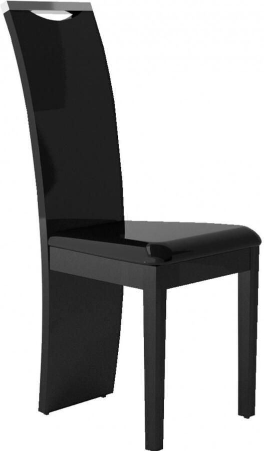 Ameubelment Eetkamerstoel Spirit hoogglans zwart
