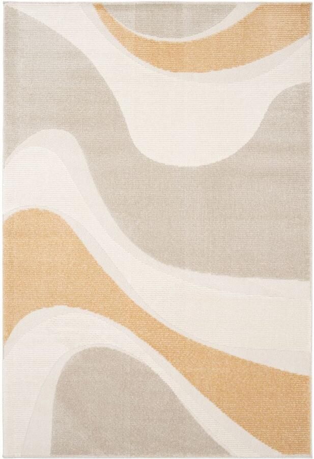 Amiah Retro vloerkleed Forme Flux abrikoos 200x290 cm